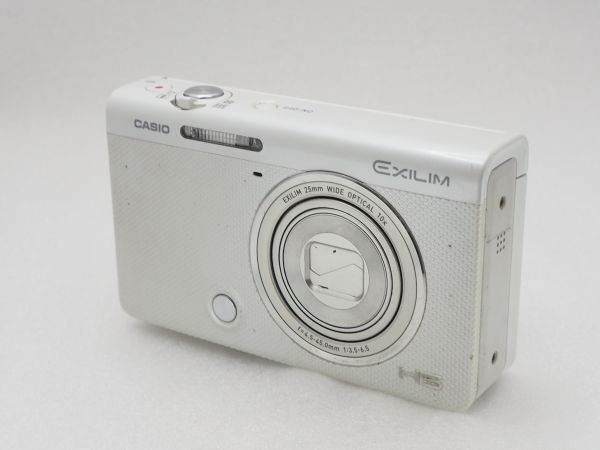 CASIO HIGH SPEED EXILIM EX-ZR70 White Digital Camera Selfie Tilt