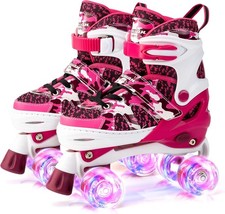 KUXUAN CAMOUFLAGE ROLLER SKATES, LIGHT UP WHEELS - SIZE:WOMEN - Scratch  Dent