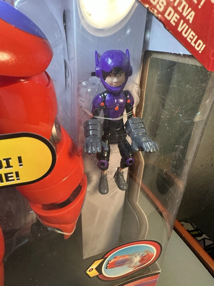 Big Hero 6 豪华飞行 Baymax 公仔 带 Hiro 万代 2015 18 英寸 Wingspan VHTF — 第 4/4 张图片