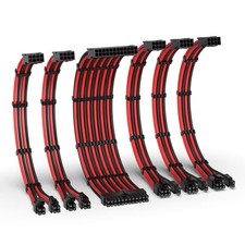 PSU Cable Extension Kit,16AWG Power Supply Extension,1x24Pin/2x4+4 EPS/3x6+2 ...