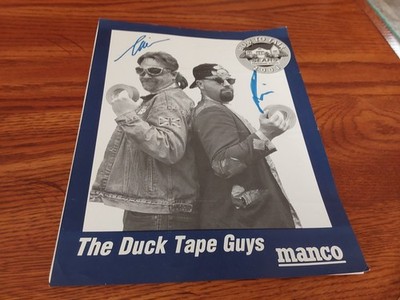 Jim Berg and Tim Nyberg AUTO 8x10 THE DUCT TAPE GUYS 2001