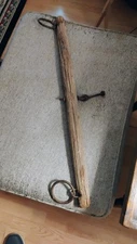 Antique Primitive Single Tree Yoke Horse Ox Mule Harness Hitch Wood Iron 34,"