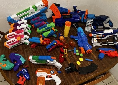 Ultimate NERF N Strike & X Shot Blaster Buzz Bee 23 Toy Lot Rare Accessories