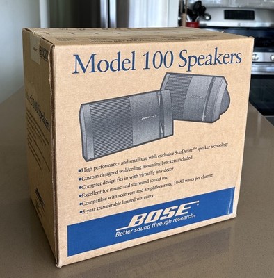 Bose Model 100 Speakers SEALED   Vintage NOS   Rare 2001 Unopened Gift Find!