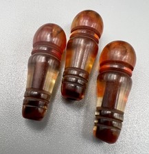 3 Amber Minaret Islamic Prayer Beads NATURAL BALTIC Tasbih Rosary