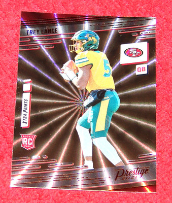 TREY LANCE 49ERS CHARGERS 2021 PRESTIGE XTRA POINTS SUNBURST RC #204 (KS1041)