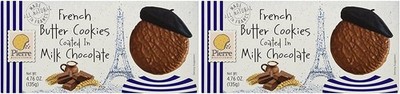 French Butter Cookies Coated with Chocolate )