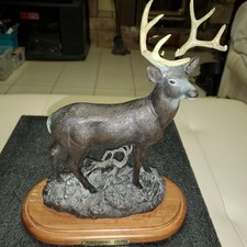 Rare Woodland Monarch Mule Deer Sculpture by Persis Clayton Weirs for Wild Wings