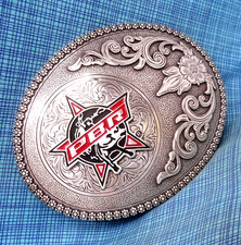 PBR Professional Bull Riders Belt Buckle Larger Western Rodeo Cowboy Vtg .GMP775