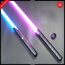 Metal Dueling Lightsaber for Adults  Teens - Heavy-Duty Aluminum Hilts, 16-Col