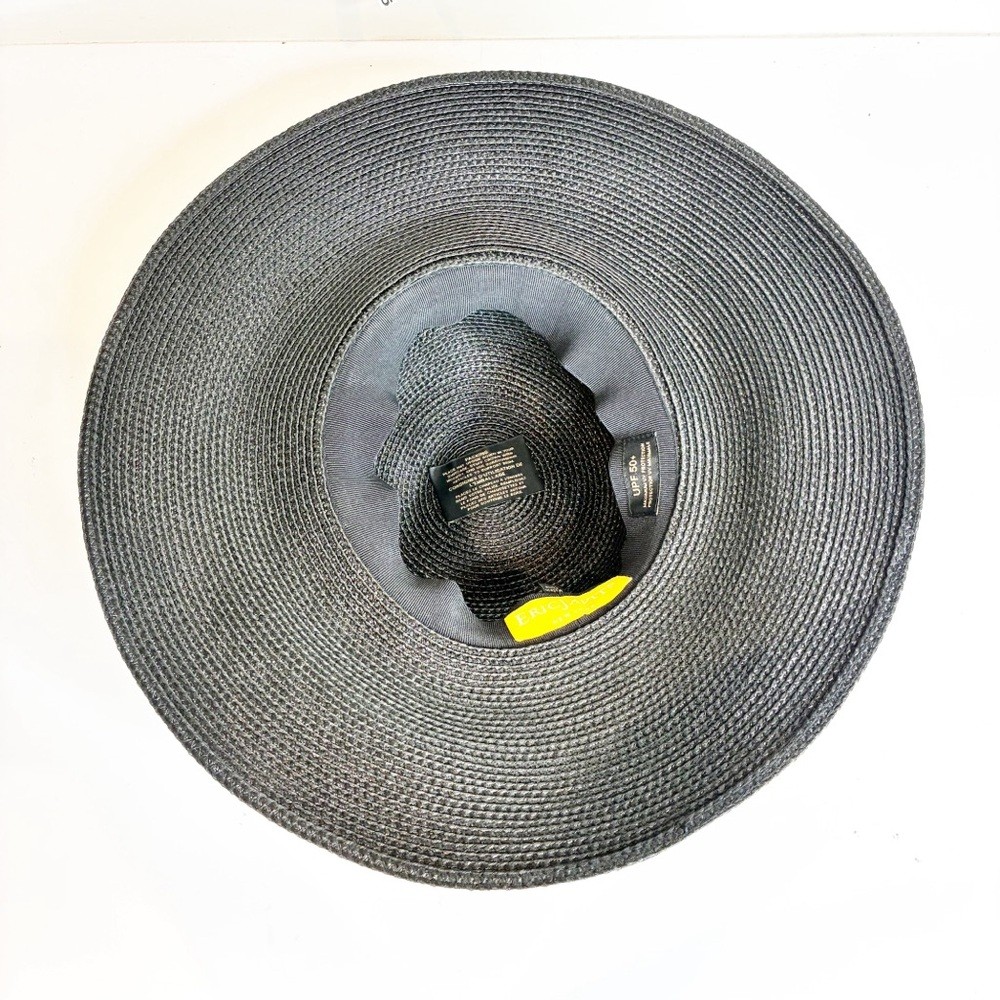 ERIC JAVITS Packable Hat Size Black ERIC JAVITS Packable Wide Brim Hat Black | eBay main image 4