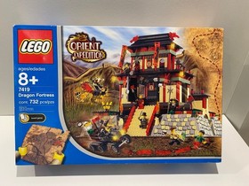 LEGO 7419 Dragon Fortress Orient Expedition Box Manual Figures NO DRAGON Read