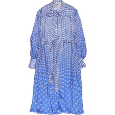 Alice Temperley London Blue Patterned Dress