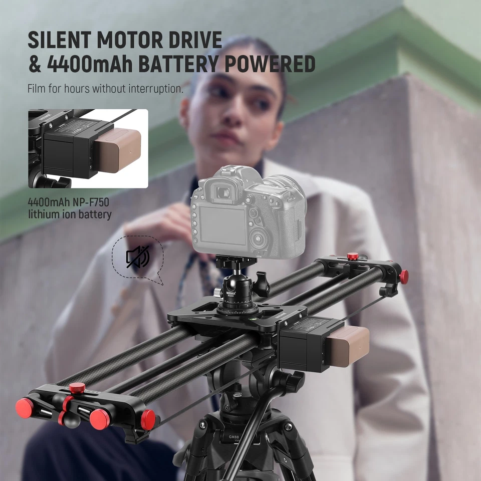 NEEWER ER1-80D 31.5" Motorized Slider w/Wireless App, 4400mAh Battery - Image 4 of 4