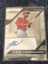 2020 Panini Prizm Pro Penmanship Justin Williams #PP-JW Auto
