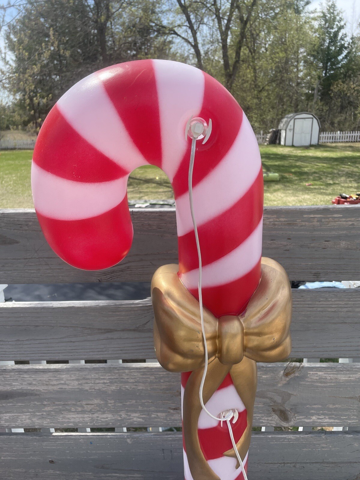 CANDY CANE Blow Mold Christmas Lights Yard Decor 42” tall 🔥🔥 eBay