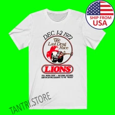 Drag Racing Drag Strip Hot Rod Muscle Car 1970’s Men's White Size S-3XL