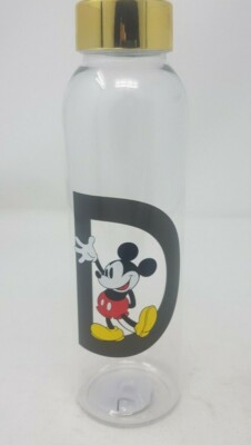 Disney Mickey Mouse Motto Alphabet D Wasser-/Trinkflasche, Brandneu, 650 ml