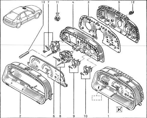 Strumento Contagiri Renault Laguna Nevada Ricambi Auto Originali D Epoca - 第 3/3 張圖片
