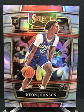 Keon Johnson 2021-22 Select Concourse Silver Prizm Rookie #40 - Clippers RC