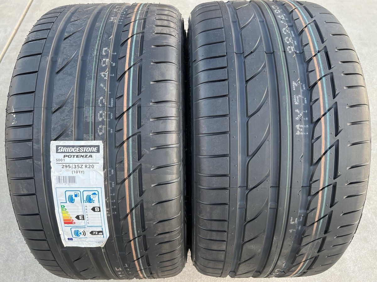 Set of TWO BRAND NEW 295/35ZR20 Bridgestone Potenza S001 Tires