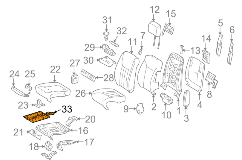 Mercedes-Benz R W251 Front Seat Occupant Sensor A2518706210 2009