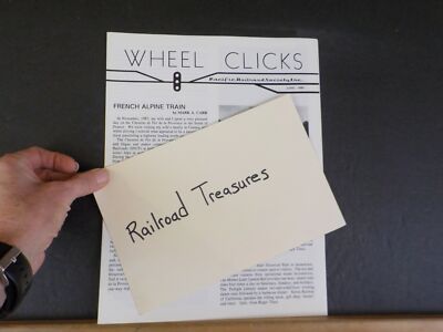 Wheel Clicks 1990 June Pacific Railroad Society French Alpine Train