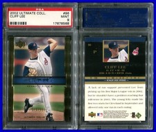 PSA 9 2002 Ultimate Collection #96 Cliff Lee RC 375/550 Indians POP10 Two↑