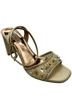Badgley Mischka Women's Tayten Heeled Sandal Ivory Satin