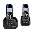 Amplicomms BigTel 1502 Bezprzewodowy aparat słuchowy z dużym przyciskiem Wzmacniany telefon dla osób starszych