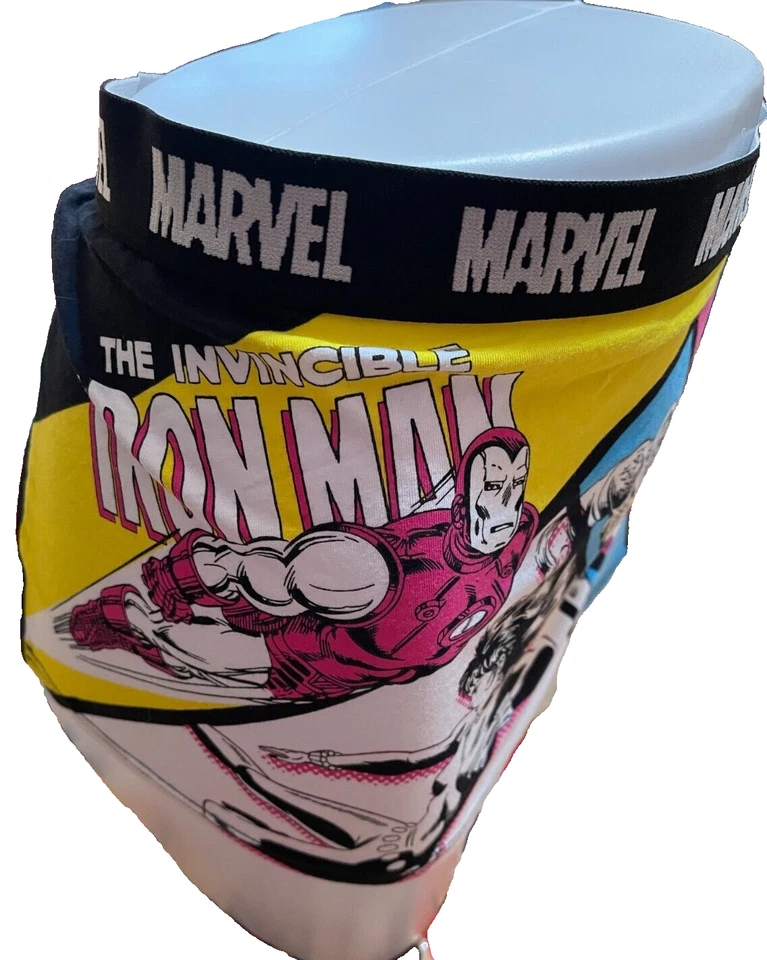 Bragas cortas de algodón con nombre de logotipo gráfico de superhéroes Marvel Comics +5 Foto 3 de 4