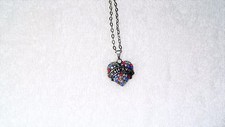 Enfermera Multicolor Cristal Corazón Dije Collar Joyería Colgante Cadena Plata