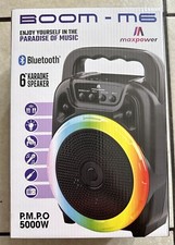Maxpower BOOM M6 6" Portable Karaoke speaker with LED lights NEW