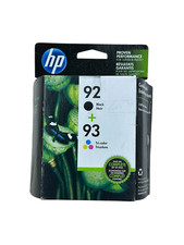 HP 92 Black 93 Tri-Color Ink Cartridges Expired 8/2020 New Sealed