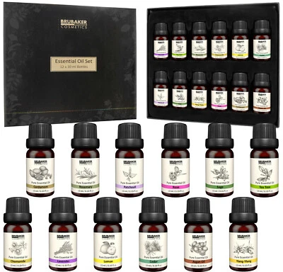 BRUBAKER Ätherische Öle 100% Naturrein Vegan Duftöl Aromatherapie Therapeutisch