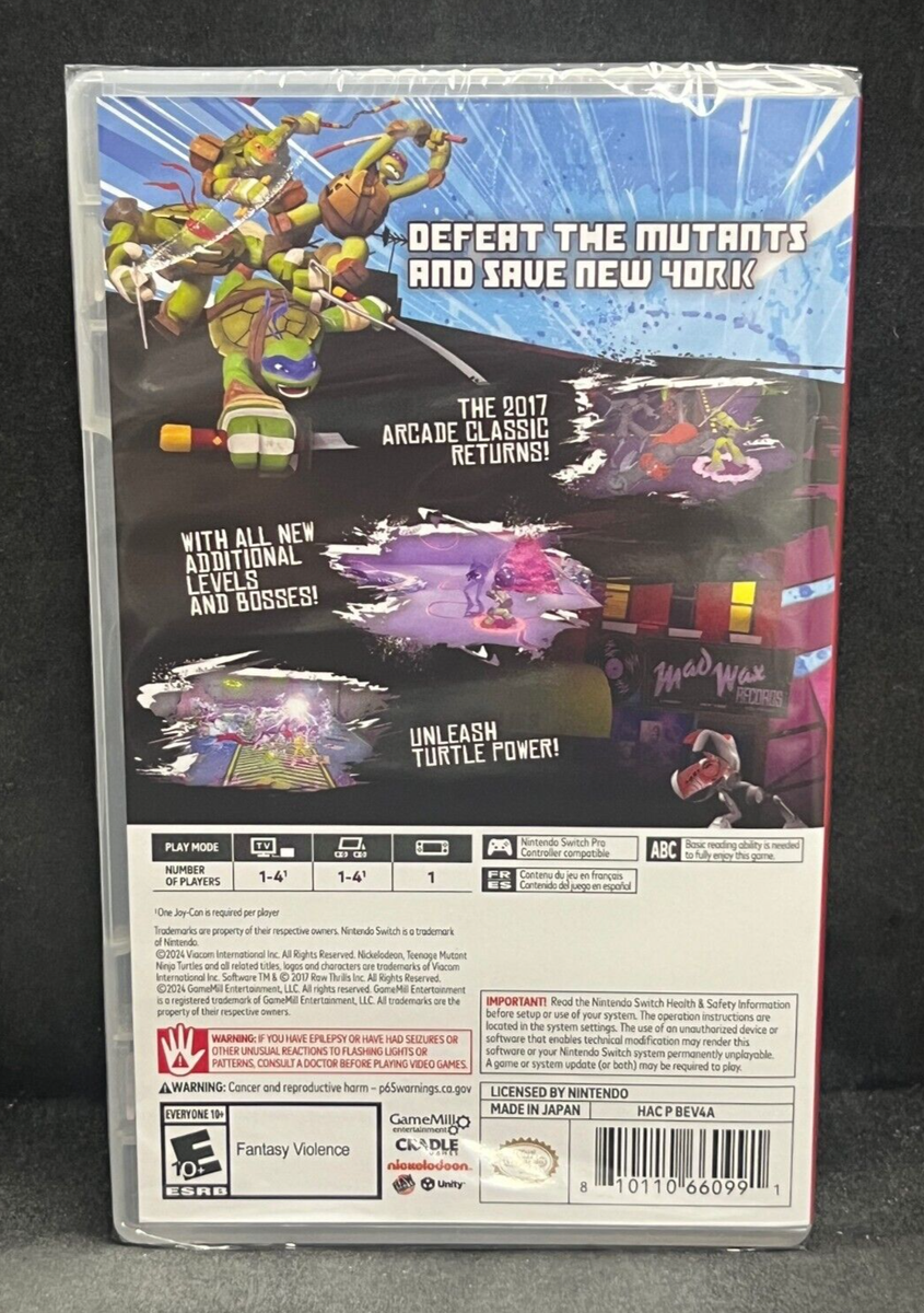Teenage Mutant Ninja Turtles TMNT Arcade Wrath of the Mutants