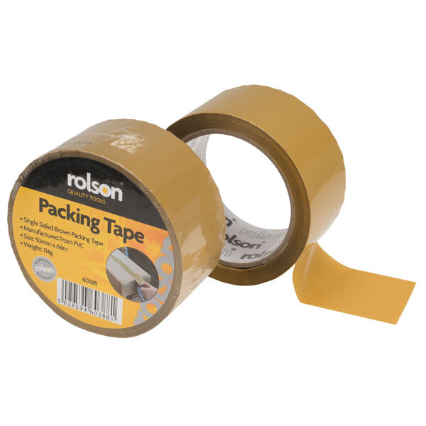 Rolson 60388 Marrone Nastro Pacchi 50mm