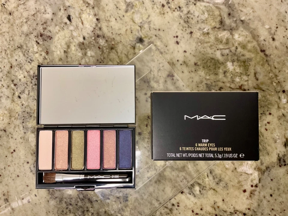 Paleta MAC Trip 6 ojos cálidos nueva en caja auténtica edición limitada Foto 2 de 4