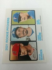 WARREN / GREENE / OTTO 2022 TOPPS HERITAGE #70 ROOKIE PITCHERS
