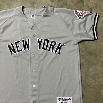 2003 RUSSELL ATHLETIC Yankees ベースボールシャツ Vintage 2003 MLB NY Yankees Jason Giambi Russell Athletic