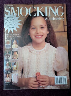 AUSTRALIAN SMOCKING & Embroidery No 44 8 Design Christbaumschmuck