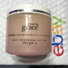 PHILOSOPHY Amazing Grace Hot Salt Body Scrub 6 oz. unsealed NWOB