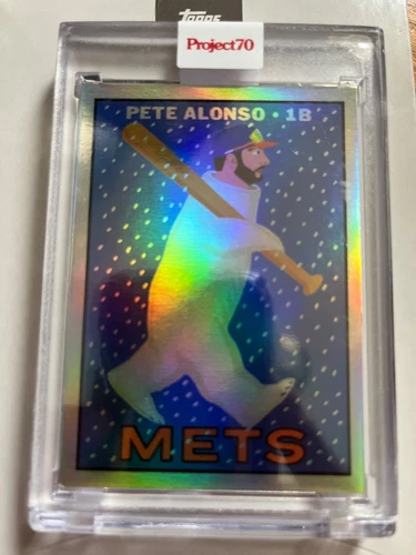 2021 Topps Project 70 - Keith Shore Pete Alonso #281 Rainbow Foil 1967 Topps...