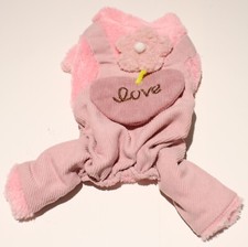 Dog Pajamas Jumpsuit Clothes Plush Warm 8.5" Back Length