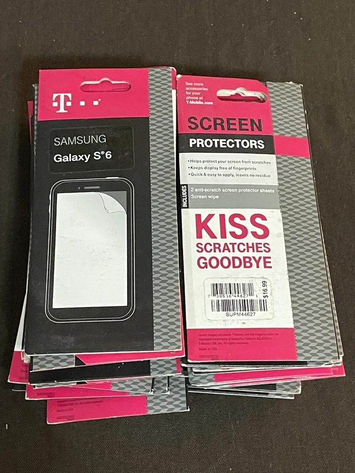 Lote de 37 nuevos protectores de pantalla transparentes OEM T-Mobile para Samsung Galaxy S6 Foto 2 de 3
