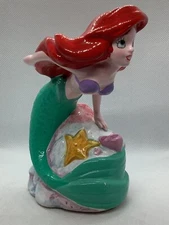 Vintage Disney Ariel Little Mermaid Ceramic Porcelain Figure Figurine Japan 6”