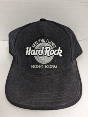 VINTAGE New Rare HARD ROCK CAFE HAT Hong Kong Black Save The