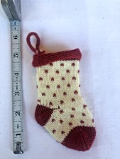 KURT ADLER 5" MINI FAIR ISLE KNIT CHRISTMAS STOCKING XMAS ORNAMENT