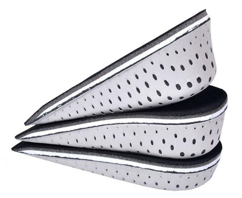 3.8cm 1 pair Height Increasing shoes Insoles Heel Lift Pad Insert Shoe