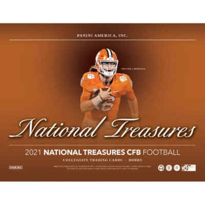 2021 National Treasures Collegiate Football Hobby Box Factory Sealed 21PAFNTC